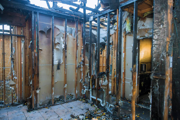 Professional Smoke Damage Restoration technician working in Mayer, AZ